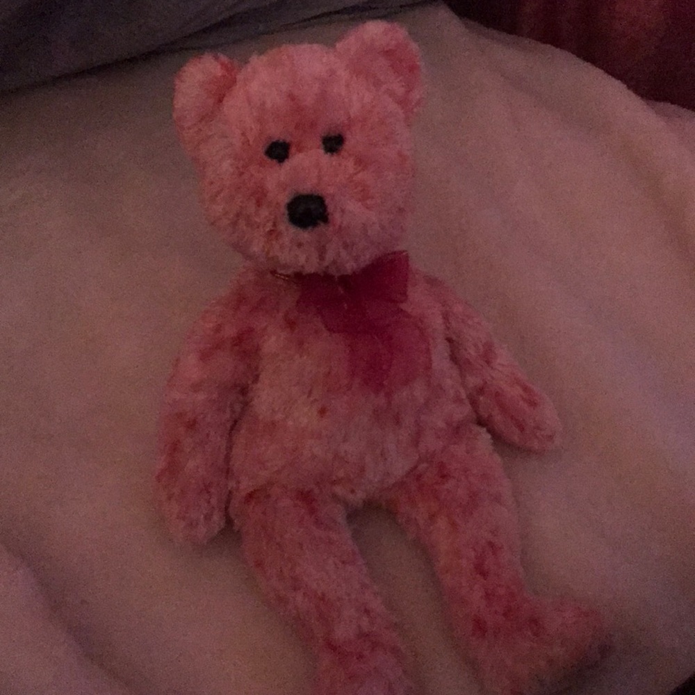 A stuffed bear